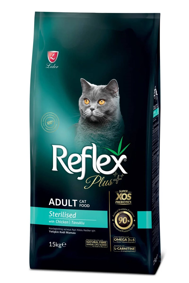 Reflex PLUS Tavuklu Kısırlaştırılmış Kedi Maması 15KG