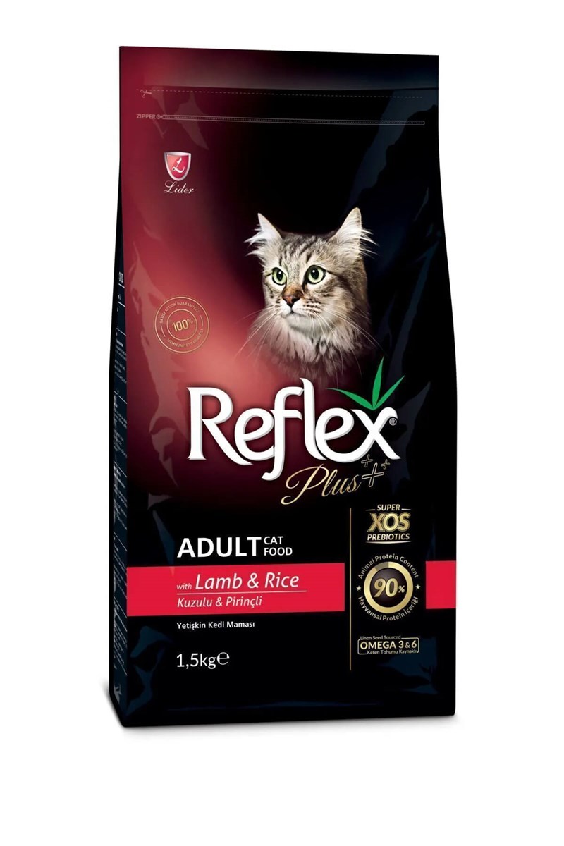 Reflex Plus Kuzu Eti ve Pirinçli Kedi Maması 1,5kg