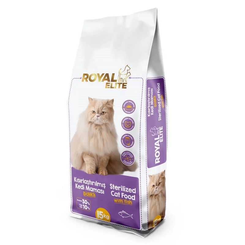 Royal Elite Kısırlaştırılmış Kedi Maması Somonlu 15 KG